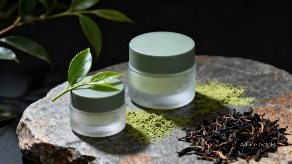 Extractele de ceai în cosmetice: ceai verde, ceai negru, matcha și EGCG